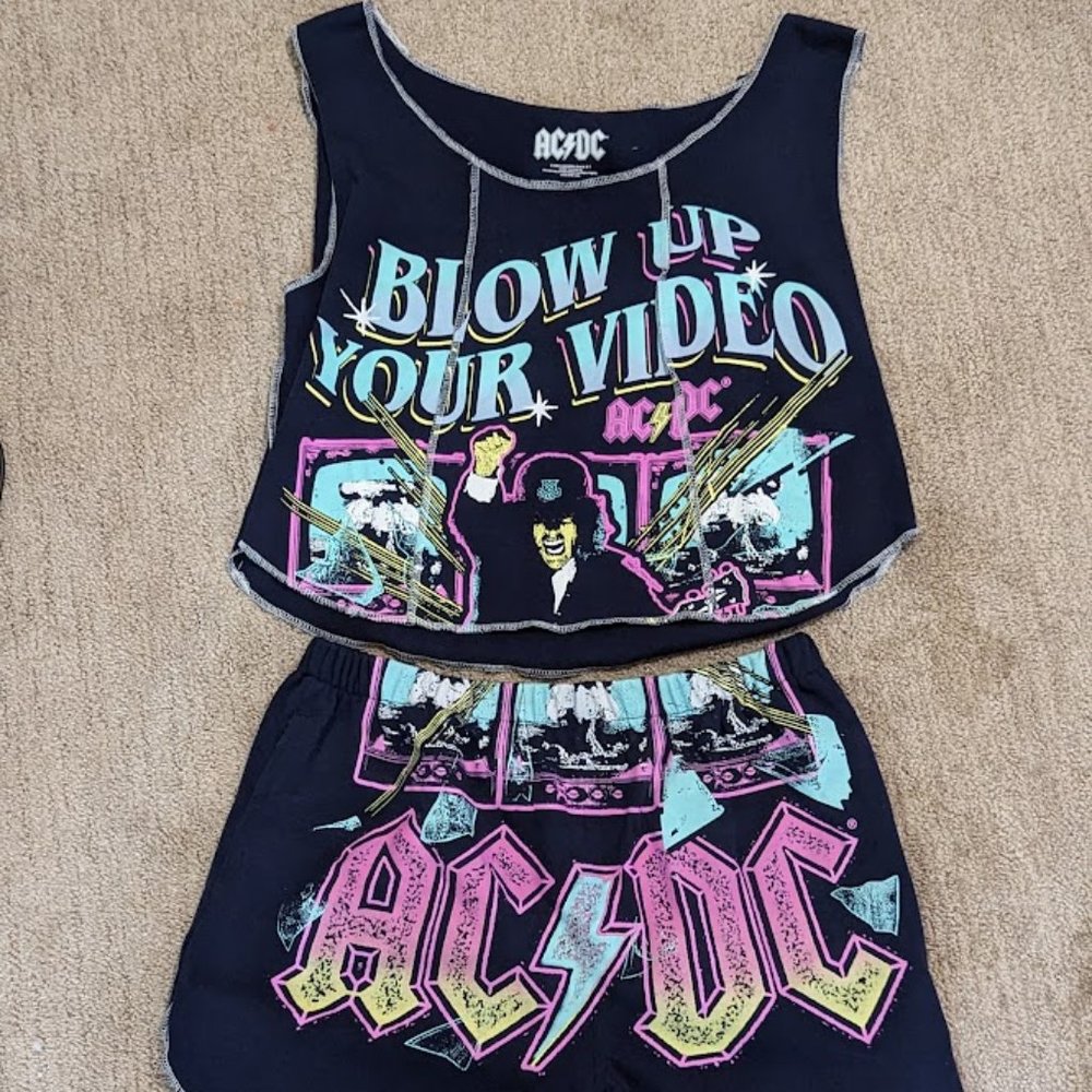 ACDC Navy Blue Pajamas